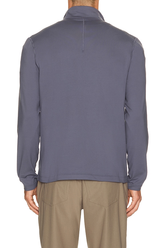 view 2 of 4 Soft Jersey Half Zip Sweater in Dusty Diamond
