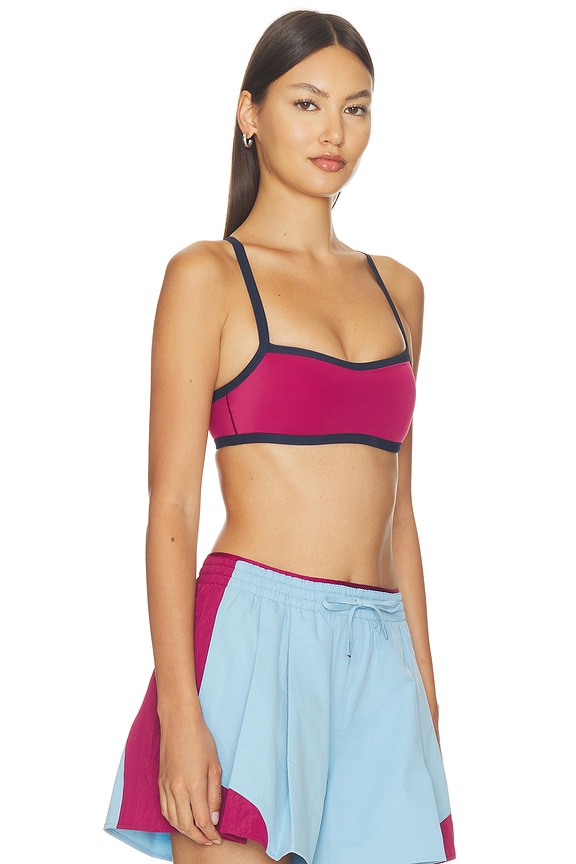 view 2 of 4 Like A Cloud Bra in True Navy & Raspberry Rave