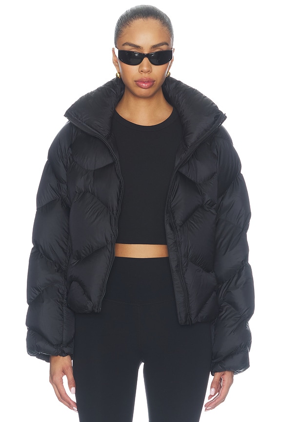 view 2 of 5 Featherweight Cropped Quilted Puffer in Black