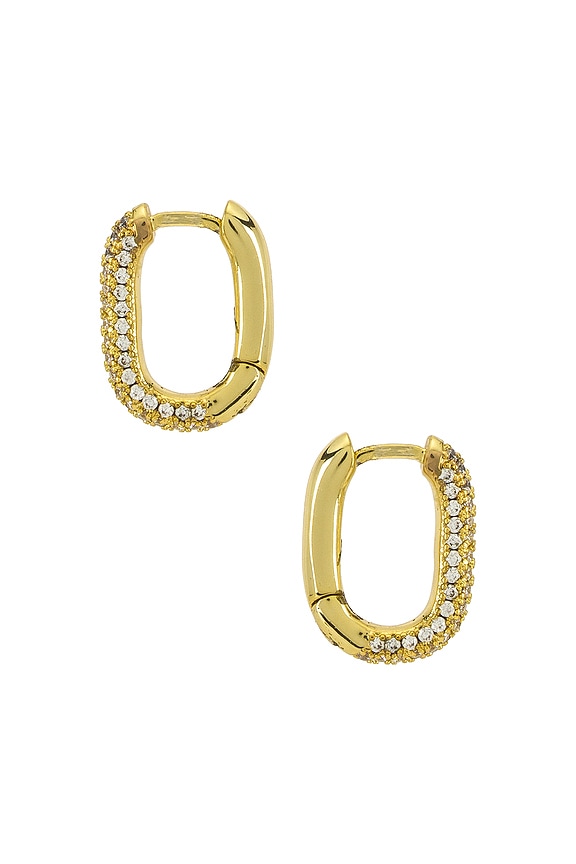 view 2 of 3 BOUCLES D'OREILLES PAVE in Gold