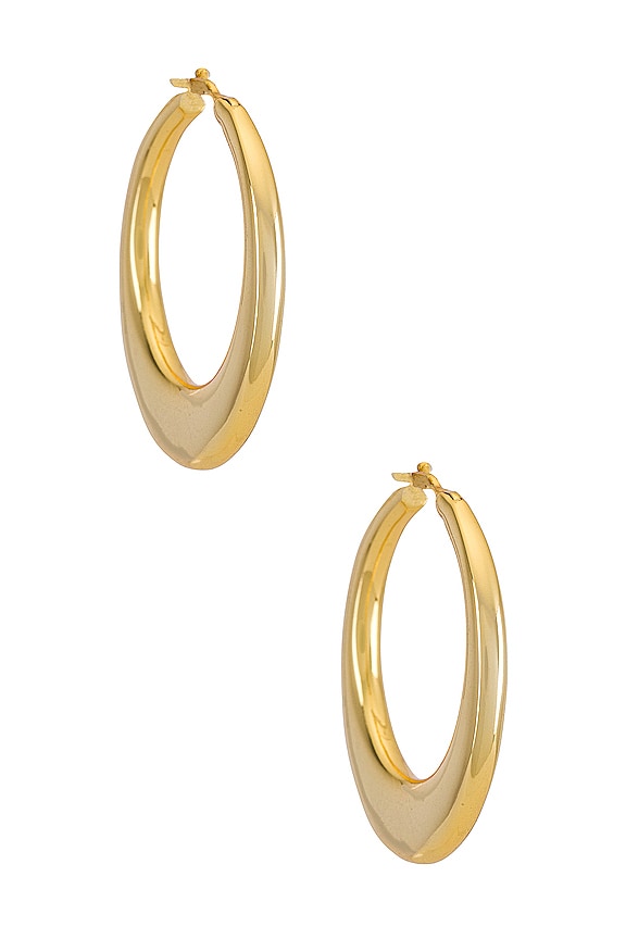 Luv AJ Cannes Hoops in Gold | REVOLVE