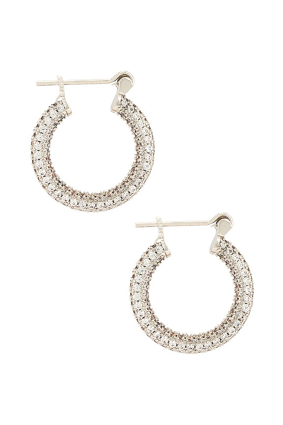 view 2 of 2 PENDIENTE PAVE in Silver