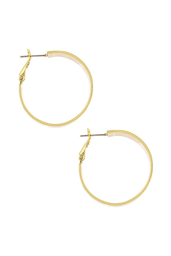 view 2 of 3 XL Positano Hoops in Gold