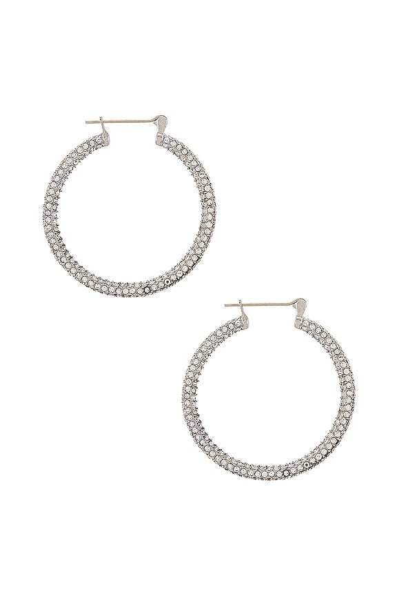 view 2 of 2 PAVE イヤリング in Silver