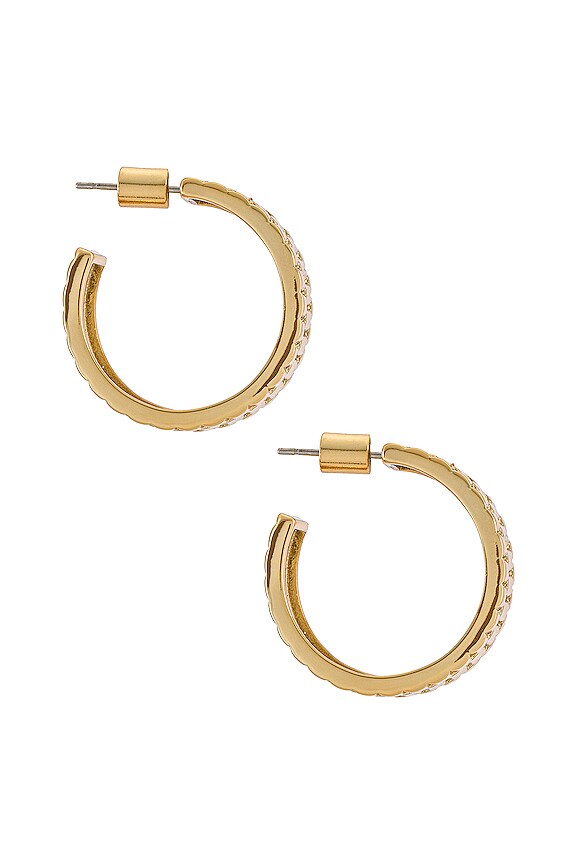 view 2 of 2 The Timepiece Hoops in Gold