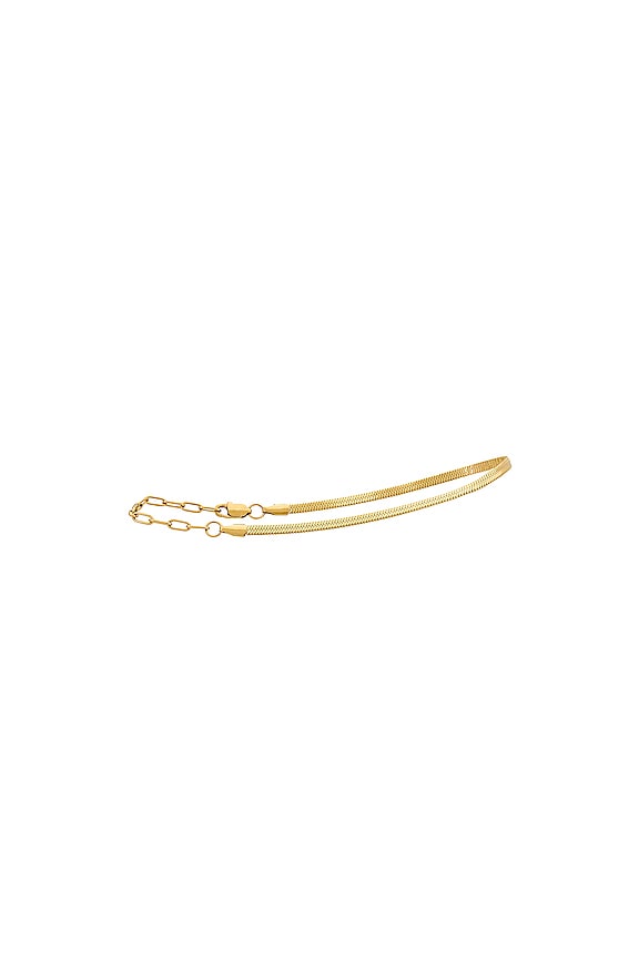 view 2 of 3 the Mercer Anklet in Gold