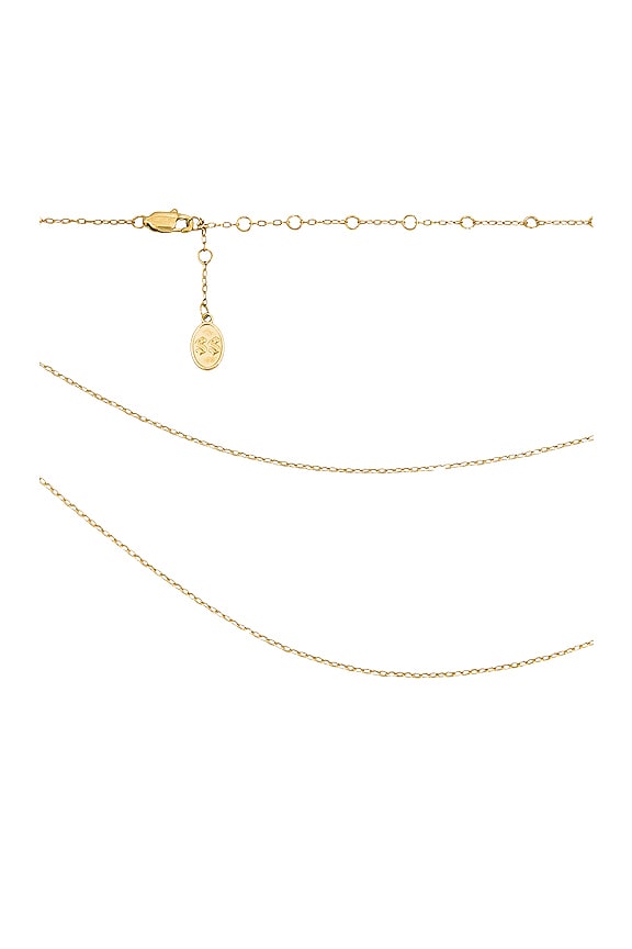 view 2 of 3 the Take Me to the Bungalows Belly Chain in Gold