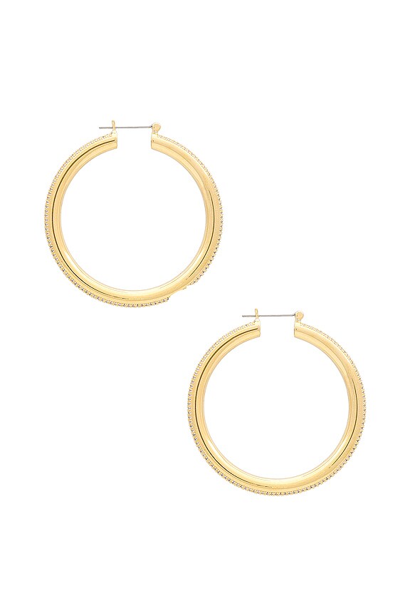 view 2 of 3 PAVE STRIPE AMALFI 훕스 in Gold