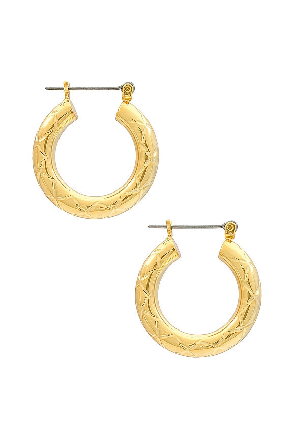 view 2 of 3 QUILTED BABY AMALFI フープ in Gold