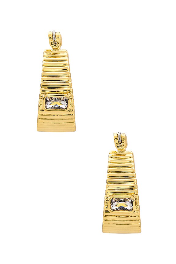 view 2 of 3 РЕБРИСТЫЕ ОБРУЧИ FRANCOIS in Gold