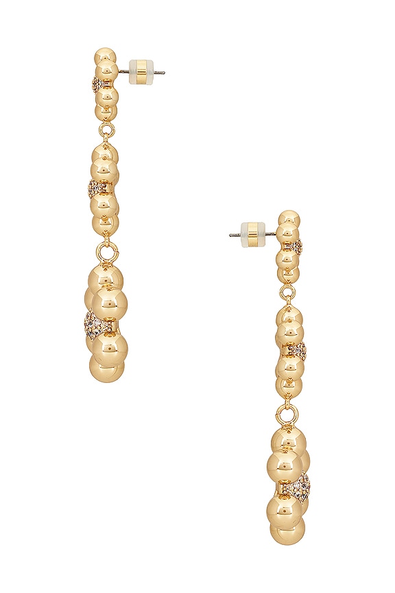 view 2 of 2 X For Love & Lemons Daisy Statement Earrings in Gold