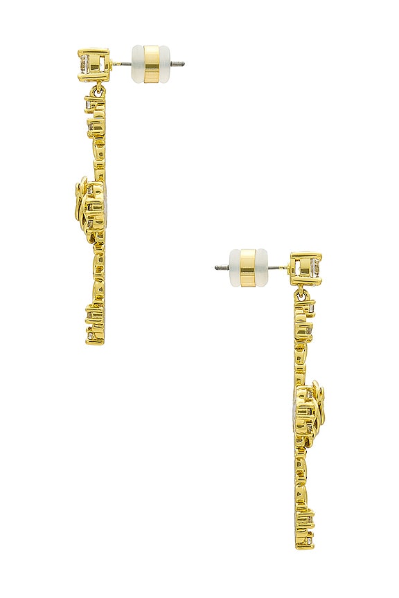 view 2 of 2 BOUCLES D'OREILLES CROIX THE ROSA in Gold