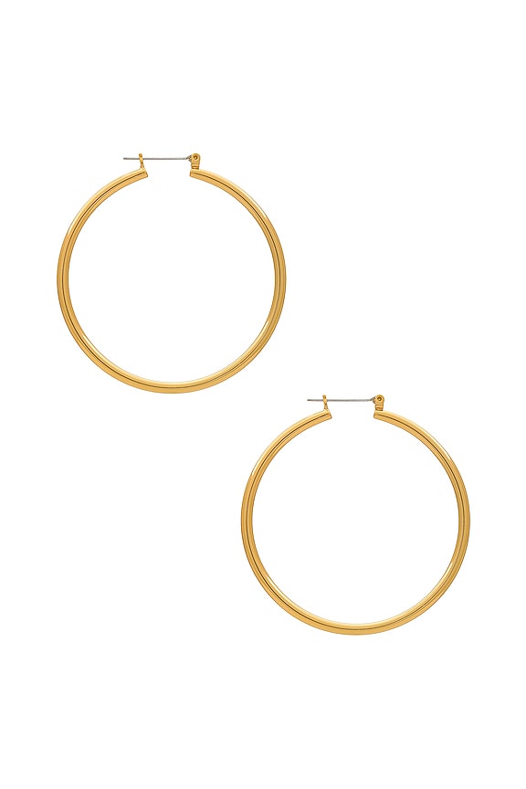 view 2 of 3 X Sivan Ayla Bondi Tube Hoops in Gold