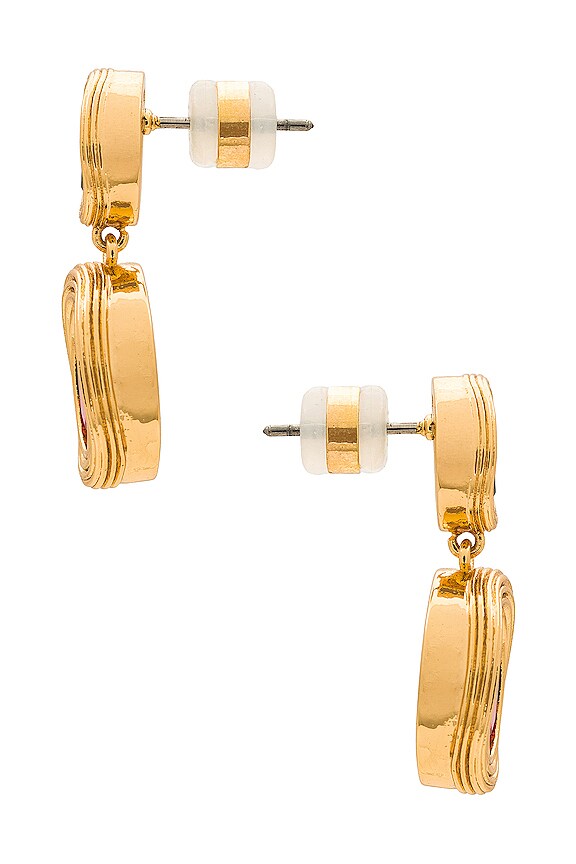 view 2 of 2 The Royale Stone Drop Studs in Gold