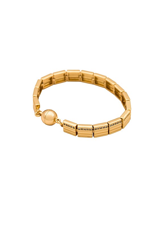 view 2 of 2 The Cruz Link Bracelet in Gold