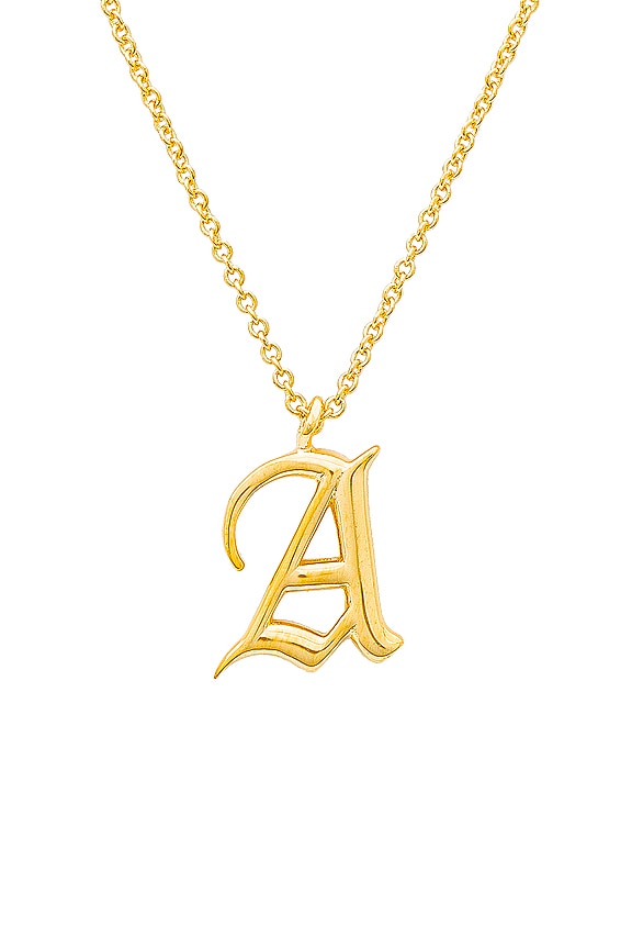 view 2 of 2 THE INITIAL CHARM 목걸이 in Gold