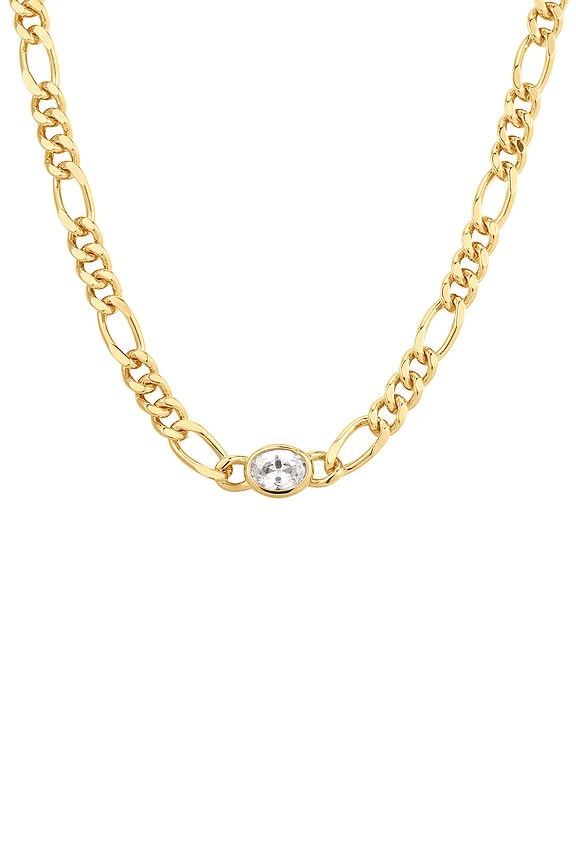 view 2 of 2 The Oval Bezel Chain Necklace in Gold