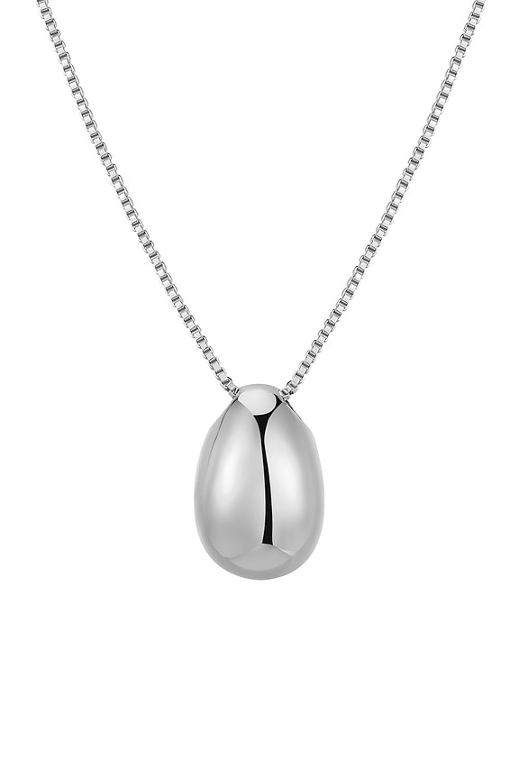 view 2 of 3 The Metal Bean Necklace in Silver