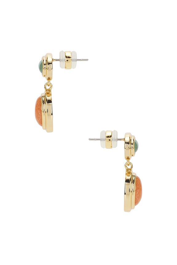 view 2 of 3 Sunset Double Stone Studs in Gold