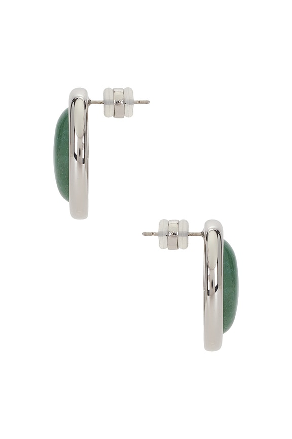 view 2 of 3 Sunset Stone Studs in Green