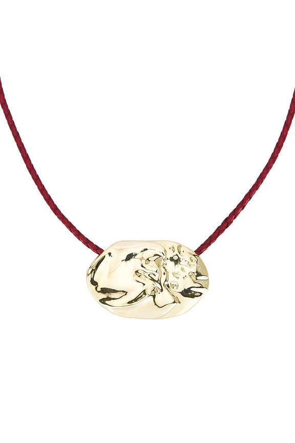 view 2 of 5 The Granada Disc Necklace in Gold