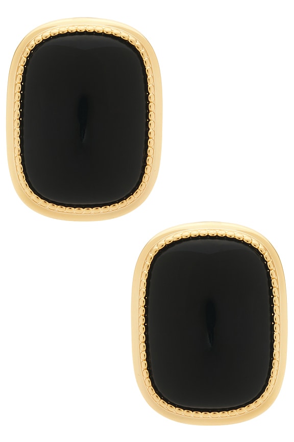 view 1 of 2 PENDIENTES DE TACHUELA MIDNIGHT in Gold