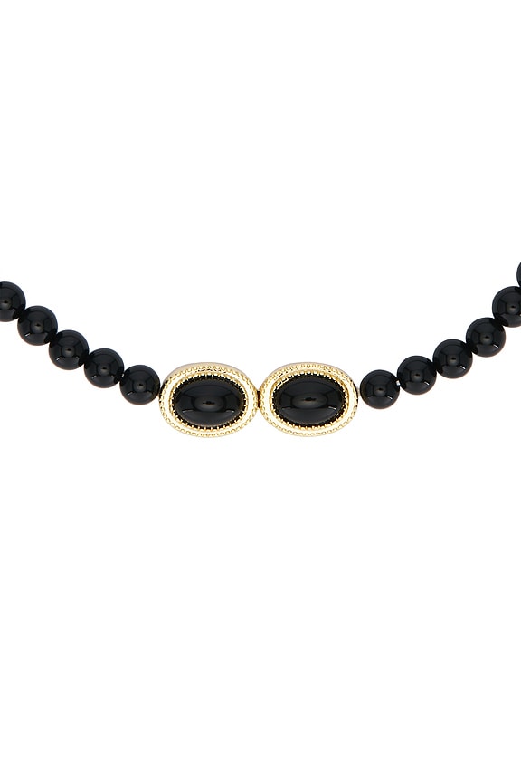 view 2 of 2 The Midnight Mesa Beaded Necklace in Gold