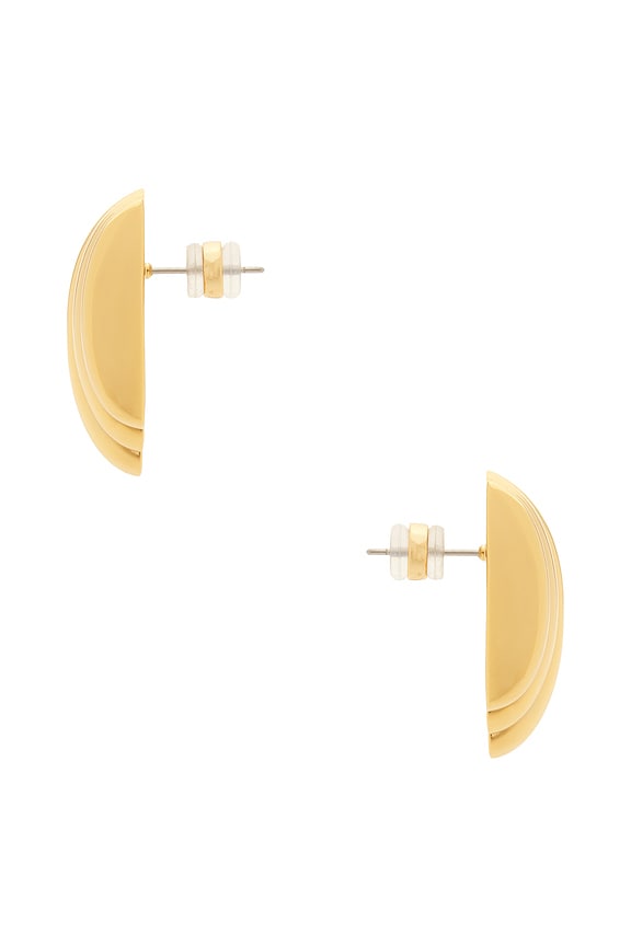 view 2 of 2 The Sundown Statement Studs Earrings in Gold