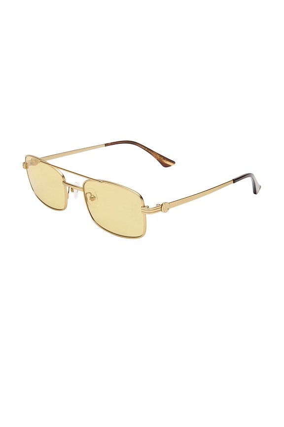 view 2 of 3 Rocky Sunglasses in Brushed Gold & Khaki Tint Polarised