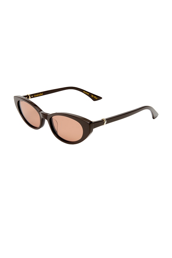 view 2 of 3 The Blair Sunglasses in Dark Chocolate & Gold Mono