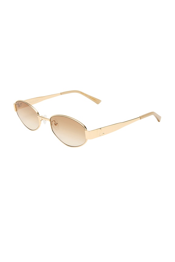 view 2 of 3 The Boston Sunglasses in Gold & Tan Grad