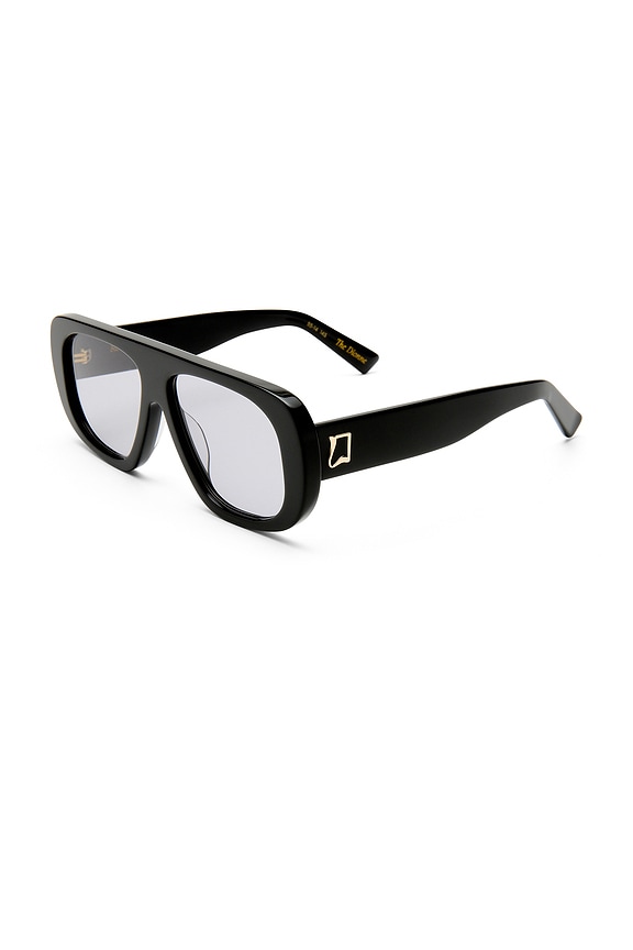 view 2 of 3 The Dionne Sunglasses in Black & Smoke Tint