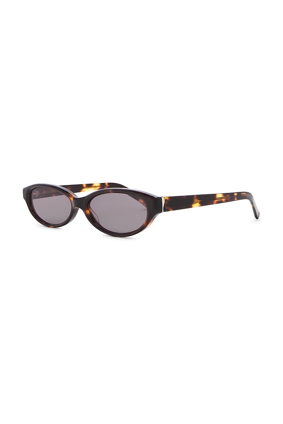 view 2 of 3 LUNETTES DE SOLEIL PETRA in Crystal Tort & Burgundy Tint