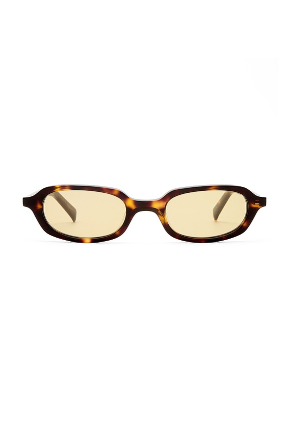 view 1 of 3 The Mimi Sunglasses in Crystal Tort & Mustard Tint