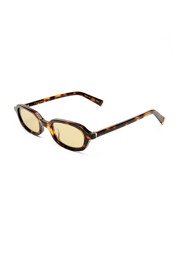 view 2 of 3 The Mimi Sunglasses in Crystal Tort & Mustard Tint