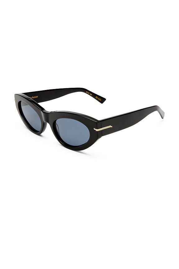 view 2 of 3 The Sofia Sunglasses in Black & Smoke Mono Polarised