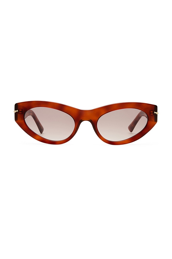 view 1 of 3 The Sofia Sunglasses in Honey Tort & Brown Gradient