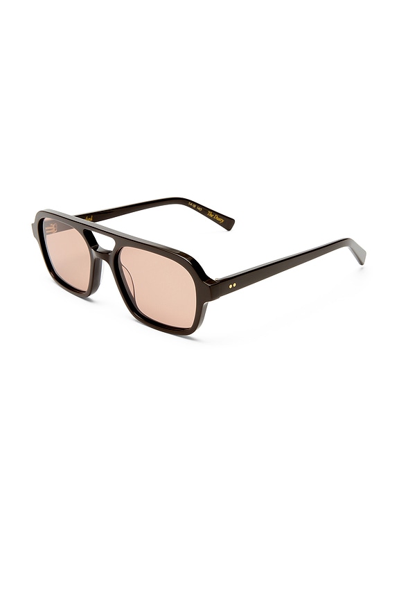 view 2 of 3 The Dusty Sunglasses in Dark Chocolate & Gold Tint