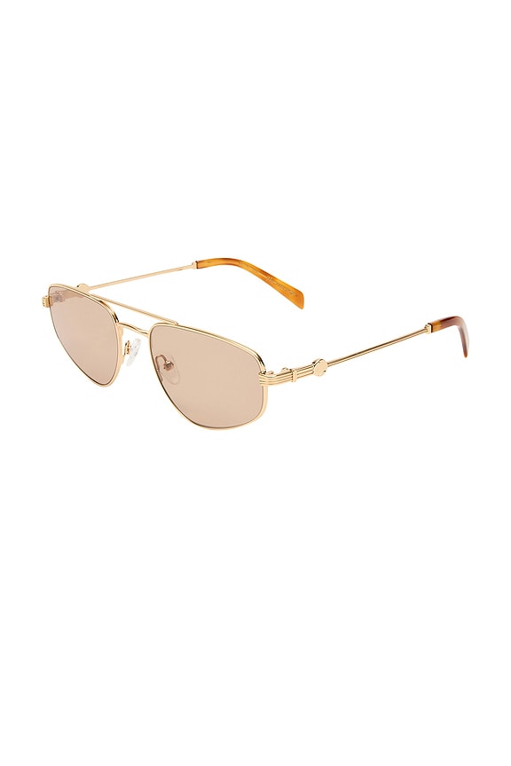 view 2 of 3 Harvey Sunglasses in Gold & Brown Tint