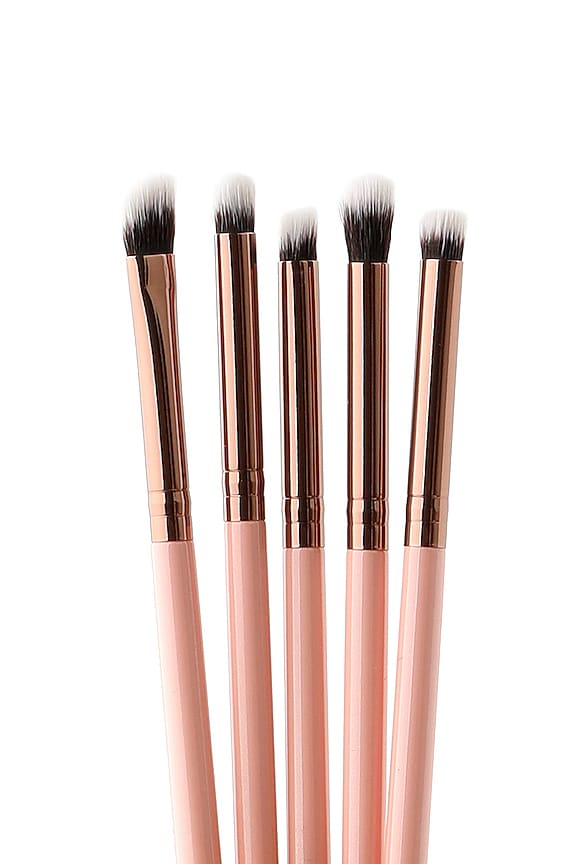 view 2 of 2 KIT DE PINCEAUX POUR LE MAQUILLAGE ROSE GOLD MINI EYE in 