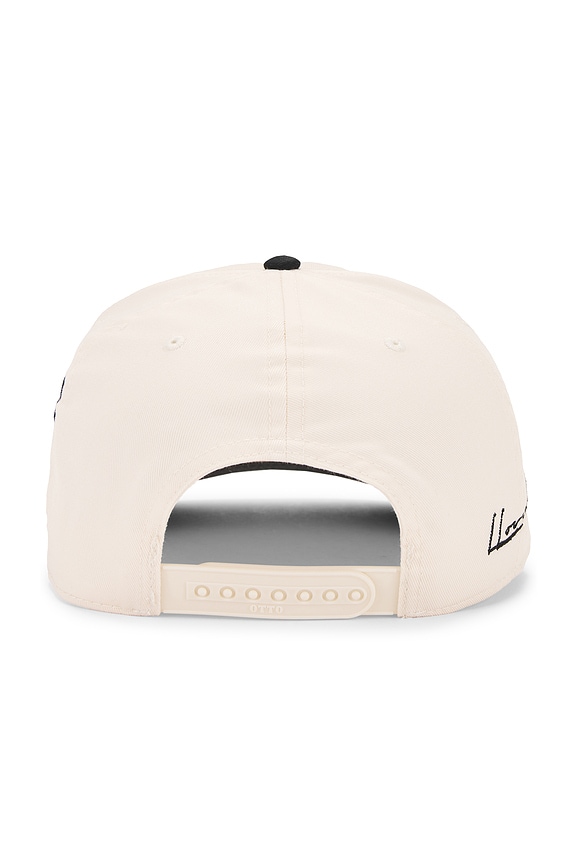 view 2 of 4 Logo Snapback Cap in Cream & Black