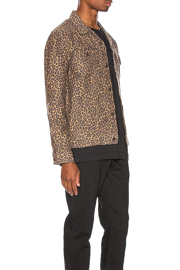 view 2 of 4 The Trucker Jacket in Patchy Cheetah