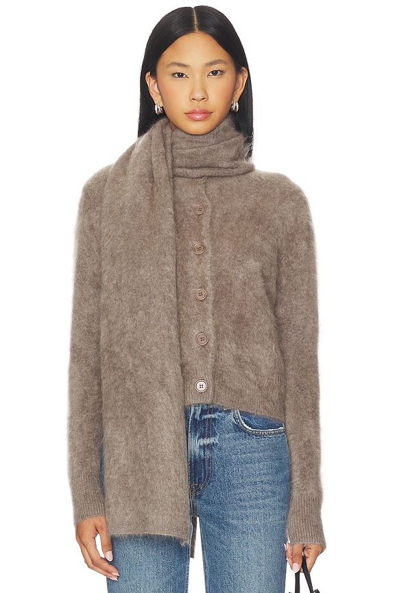 view 1 of 3 Brushed Scarf in Truffle Brushed