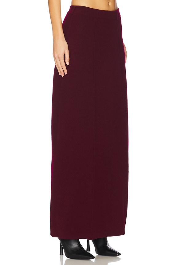 view 2 of 6 Ameline Skirt in Burgundy in Deep Plum