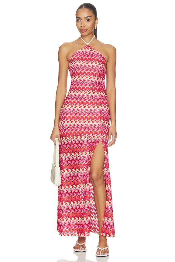 view 1 of 4 Wine Bloom Helsie Dress in Red