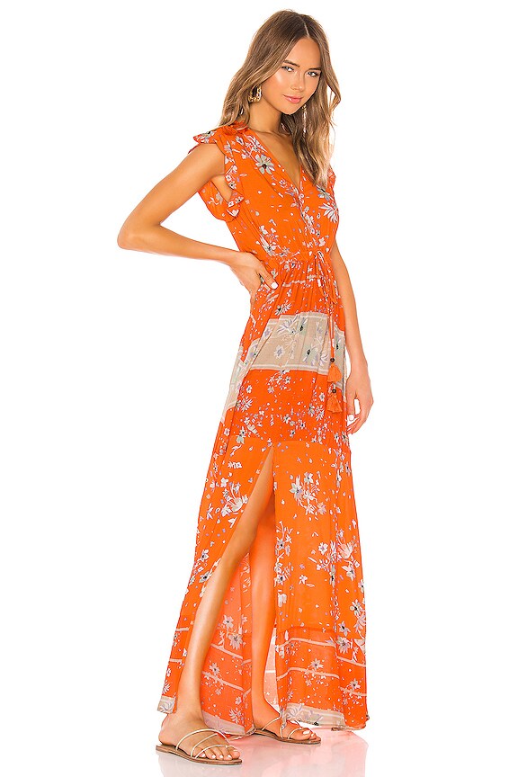 view 2 of 3 Cinched Maxi Dress in Flowering Secret