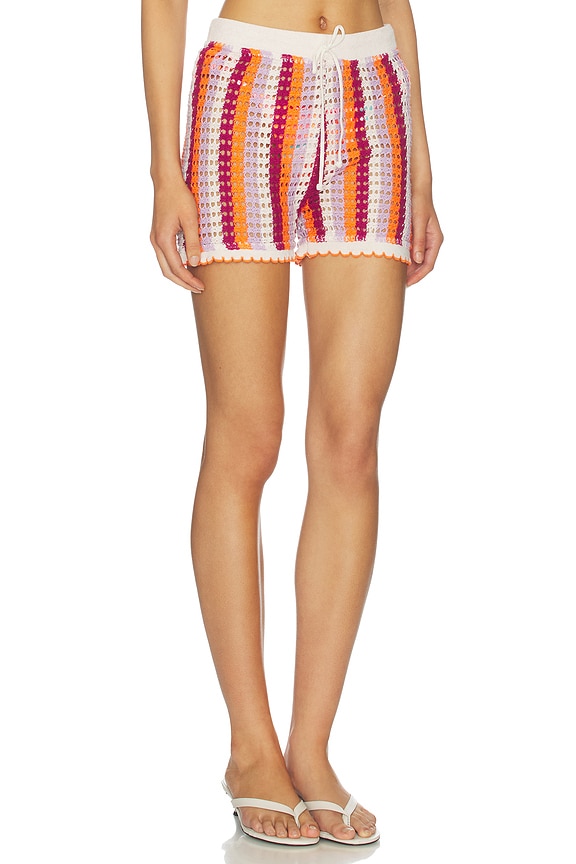 view 2 of 6 Mystic Stripe Stefano Short in Open Purple