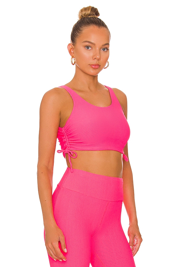 view 2 of 4 MOONSTONE 스포츠 브라 in Fandango Pink