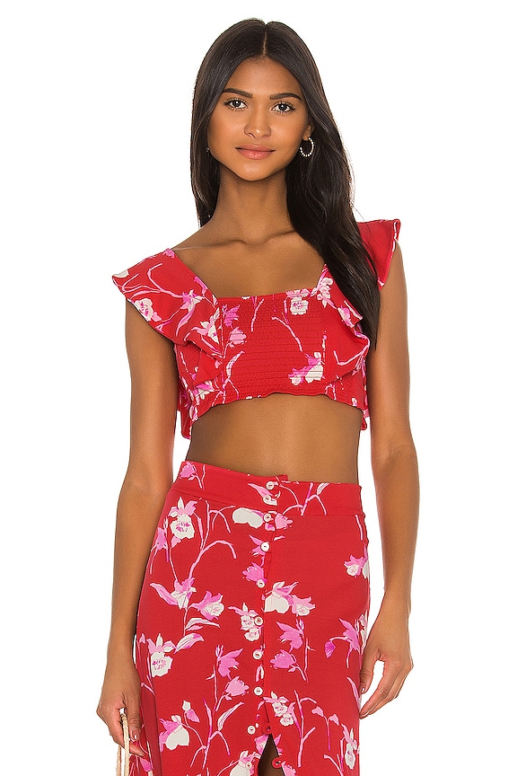 view 2 of 5 TOP CROPPED in Red Velvet