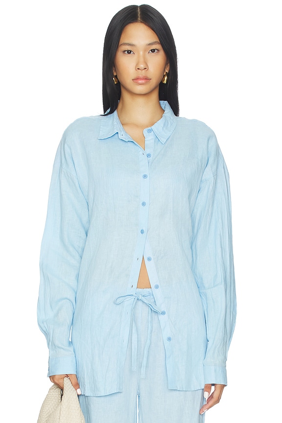 view 2 of 5 CAMISA LARISSA in Stone Blue